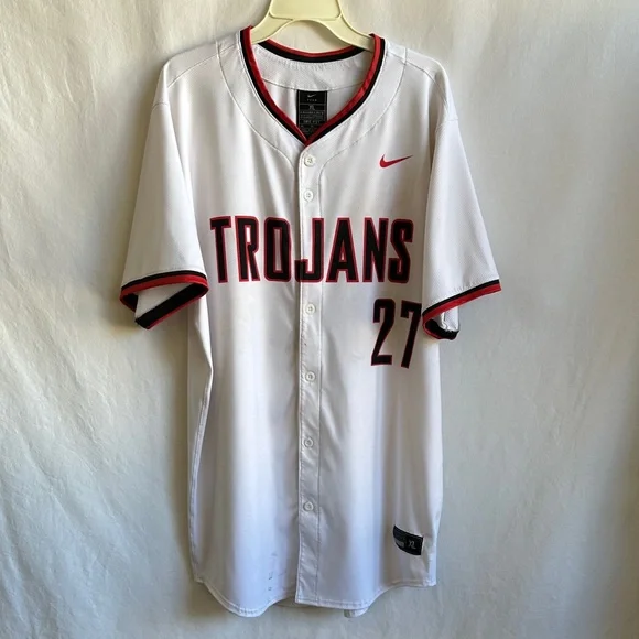 Nike USC Trojans #27 baseball jersey, size XL - Picture 1 of 11